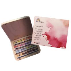 آبرنگ رایمون 16 رنگ جعبه چوبی